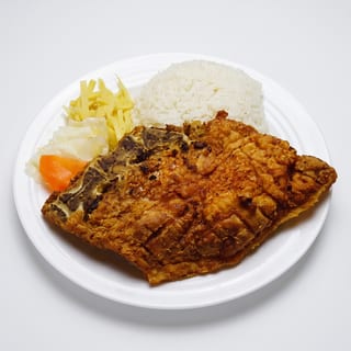 Crispy Pork Chop with Rice